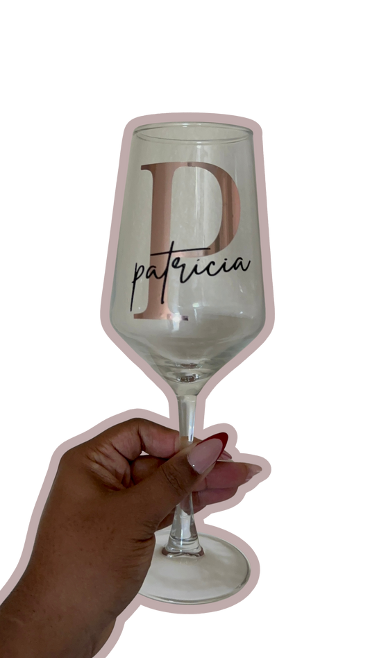 Personalized Wine Glass